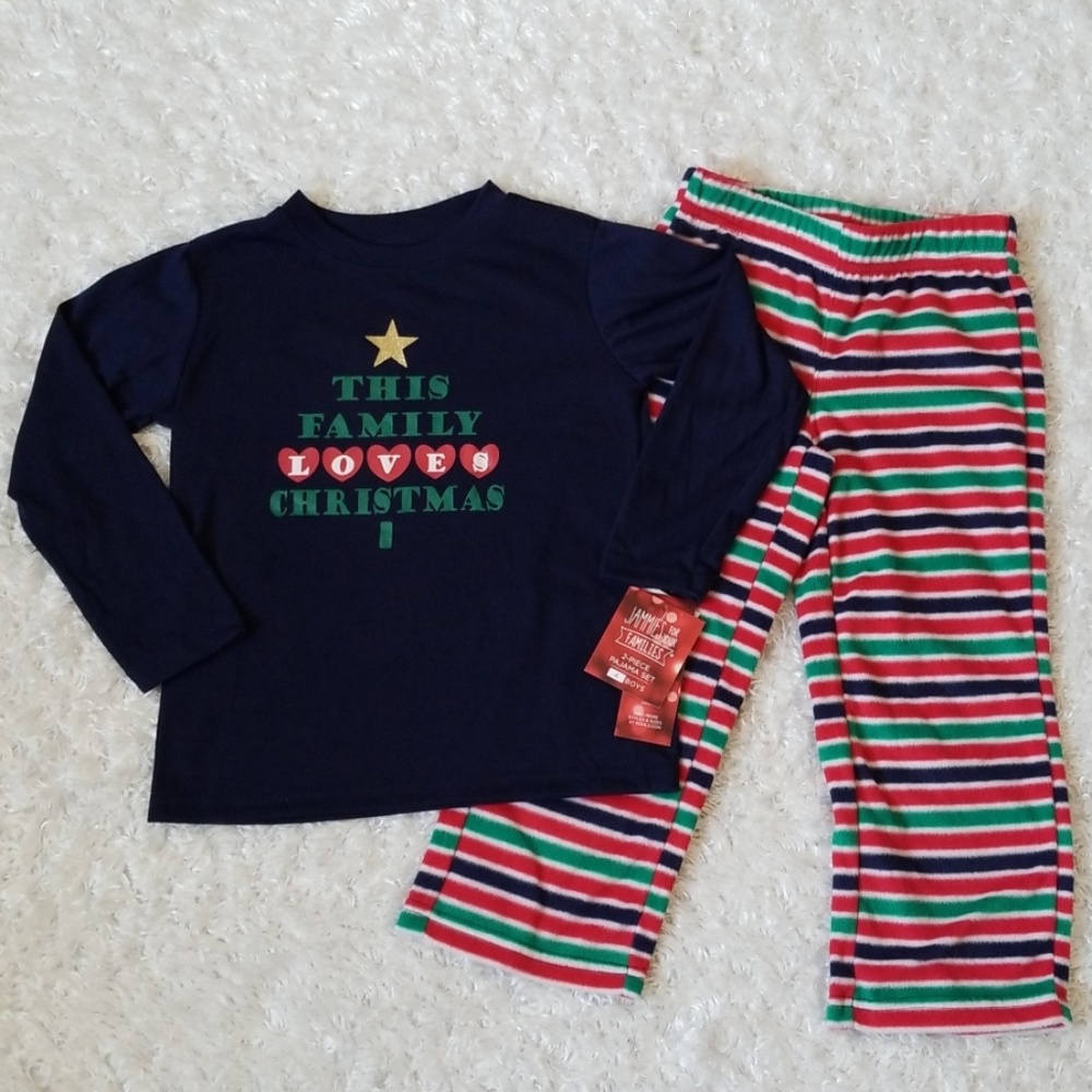 Boy's Christmsd Holiday Pajama Set
